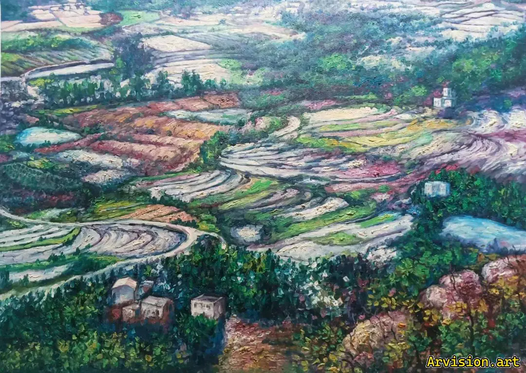 Peinture à l'huile de Wang Lin