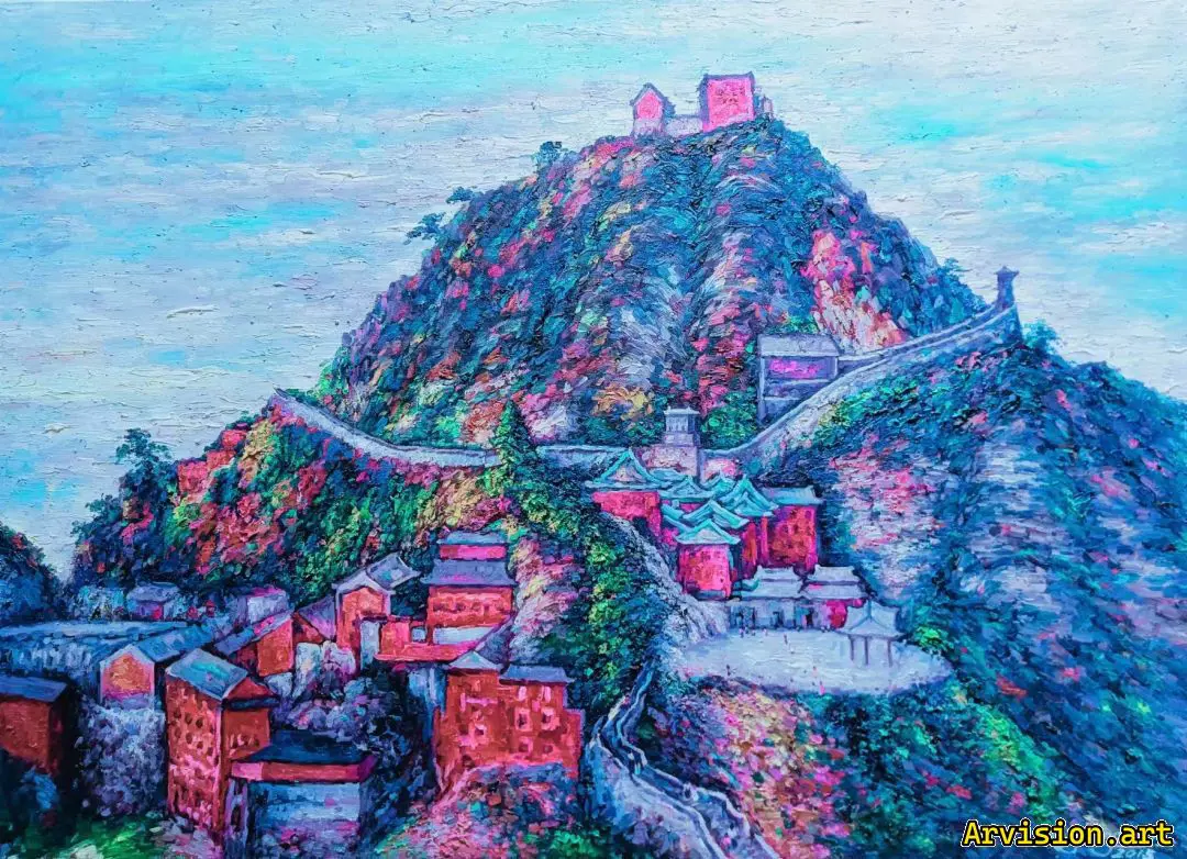 Jinlan Hill de wang lin huile sur toile rêve