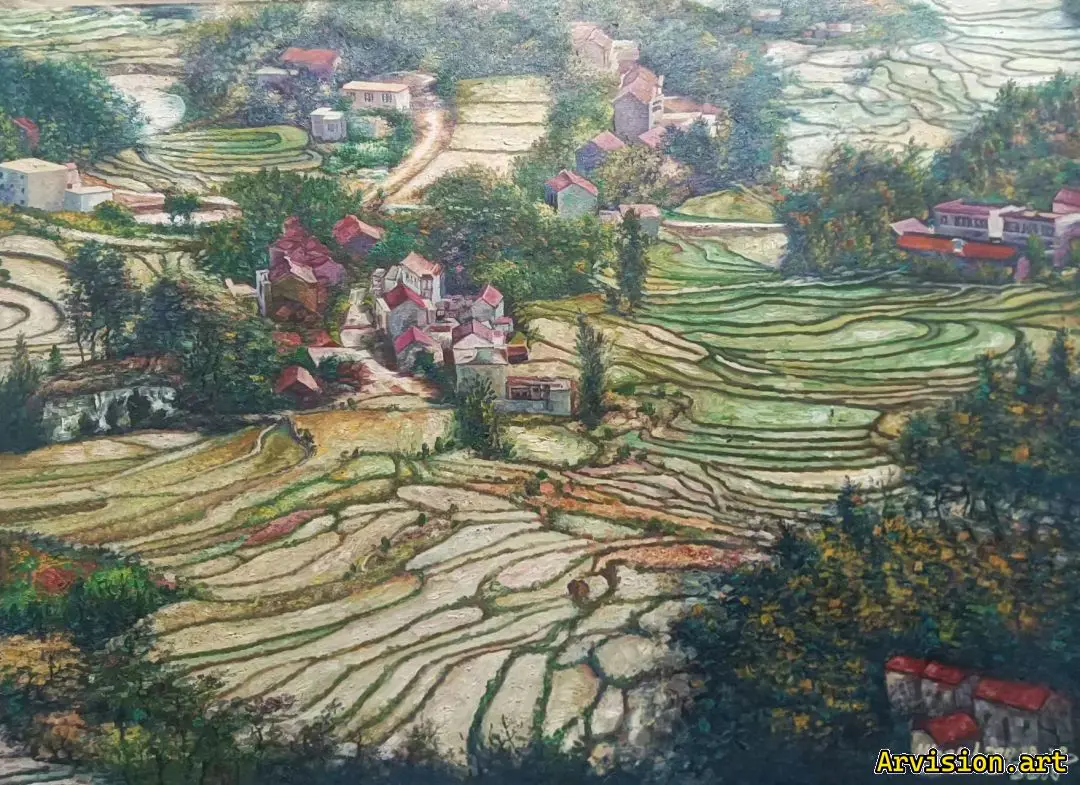 Peinture à l'huile de Wang Lin