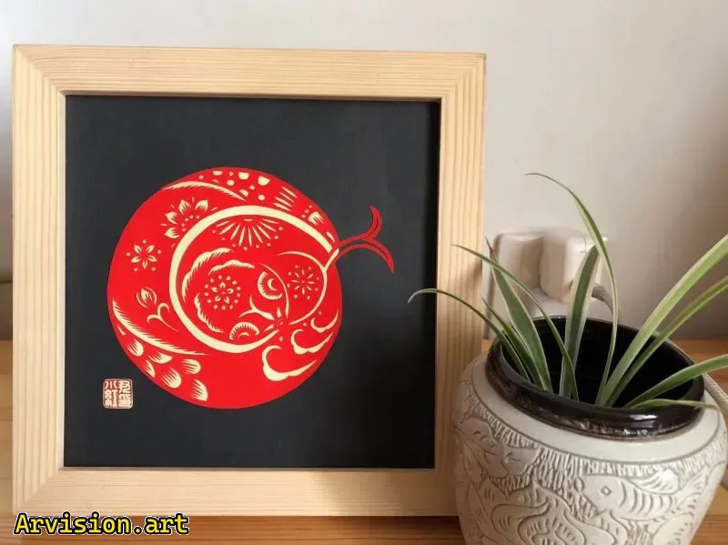 Série de serpents chinois du zodiaque découpés en papier