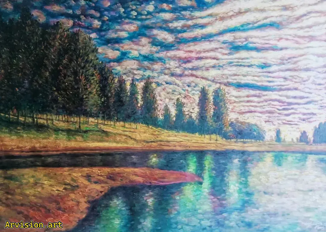 Wang Lin peinture à l'huile souvenir paysage dans un rêve